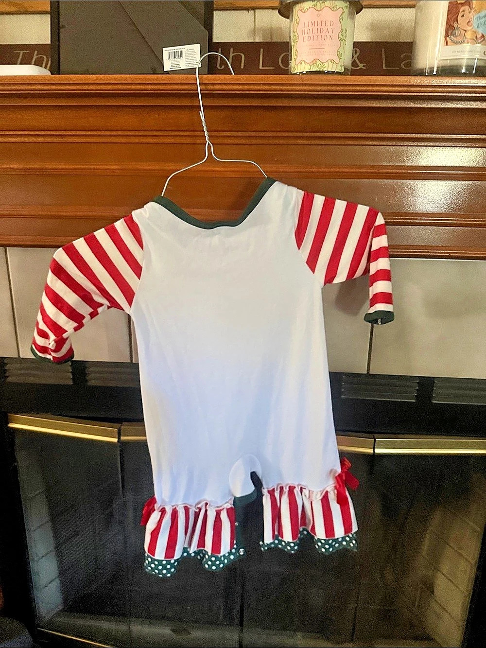 Kids Christmas Ruffle Dress - Picture 2 of 2